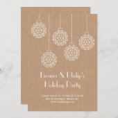 Invitation de Fêtes Moderne - marron (Devant / Derrière)