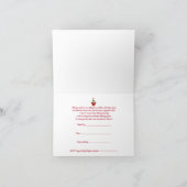 Invitation de Fêtes Tea Party. Noël (Intérieur)