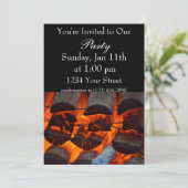 Invitation de feu de flamme (Debout devant)