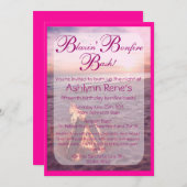 Invitation de feu de plage (Devant / Derrière)