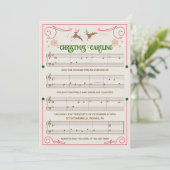 Invitation de feuille de musique de vacances de No (Debout devant)