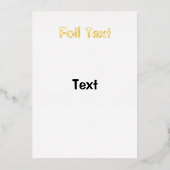 invitation de feuille de test (Recto)