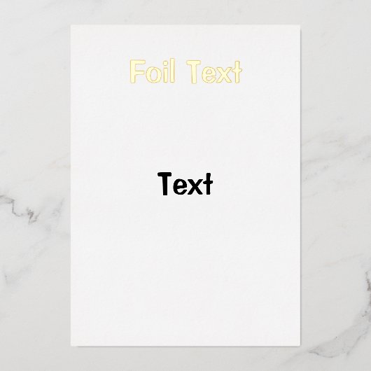 invitation de feuille de test (Recto)