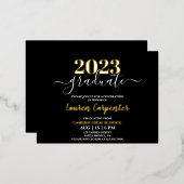 Invitation de feuille d'or (Recto/Verso)