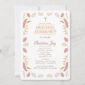 Invitation de feuille et de baies (Devant)