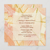 Invitation de Feuilles pressés (Devant / Derrière)