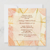 Invitation de Feuilles pressés (Devant)