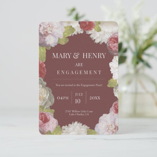 INVITATION DE Fiançailles (Debout devant)