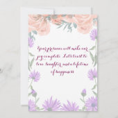 Invitation de fiançailles (Dos)