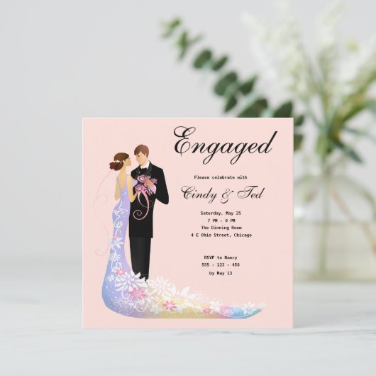 Invitation de fiançailles (Debout devant)