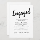 Invitation de fiançailles (Devant / Derrière)