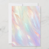 Invitation de fiançailles à fleurs minimale (Dos)