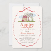 Invitation de Fiançailles Appley Ever After sous l (Devant)