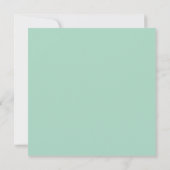 Invitation de fiançailles aquarelle bleu menthe (Dos)