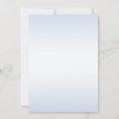 Invitation de fiançailles aux fleurs bleues botani (Dos)