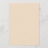 Invitation de fiançailles beige minimaliste (Dos)
