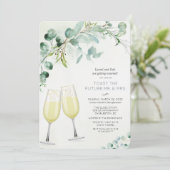 Invitation de fiançailles Brunch et Bubbly (Debout devant)