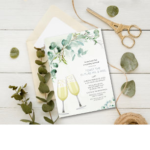 Invitation de fiançailles Brunch et Bubbly