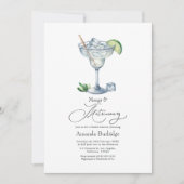 Invitation de Fiançailles Classieuse Margs & Matri (Devant)