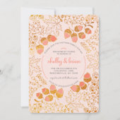 Invitation de fiançailles de chute (Devant)