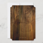 Invitation de fiançailles de feuillage d'automne (Dos)