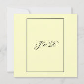 Invitation de fiançailles de Lillies de calla (Dos)