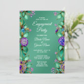 Invitation de Fiançailles de pierres précieuses vi (Debout devant)