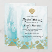 Invitation de fiançailles de plage (Devant / Derrière)