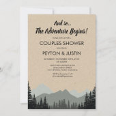 Invitation de Fiançailles et de Shower de Couple d (Devant)