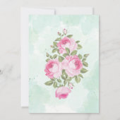 Invitation de fiançailles florale (Dos)