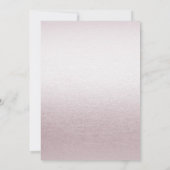 Invitation de fiançailles florale rose et blanche (Dos)