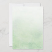 Invitation de Fiançailles géométrique Foliage (Dos)