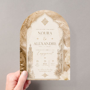 Invitation de fiançailles marocaine européenne