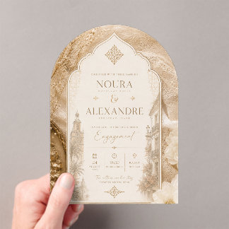 Invitation de fiançailles marocaine européenne