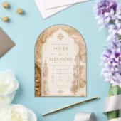 Invitation de fiançailles marocaine européenne (Insitu (Mariage))