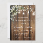 Invitation de fiançailles personnalisée avec thème (Devant)