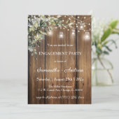 Invitation de fiançailles personnalisée avec thème (Debout devant)