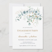 Invitation de fiançailles personnalisée avec thème (Devant)