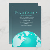 Invitation de fiançailles sur le toit du monde (Devant / Derrière)