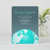 Invitation de fiançailles sur le toit du monde (Debout devant)