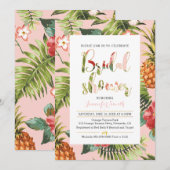 Invitation de fiançailles tropicale (Devant / Derrière)
