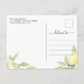 Invitation de Fiançailles Virtuelle aux Citrons à (Dos)