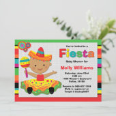 Invitation de Fiesta Baby shower (Debout devant)