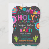 Invitation de Fiesta Baby shower Saint-Guacamole (Devant)