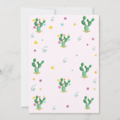 Invitation de Fiesta Baby shower Taco sur un bébé (Dos)