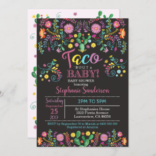 Invitation de Fiesta Baby shower Taco sur un bébé