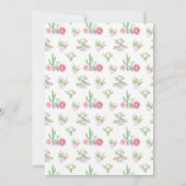 Invitation de Fiesta Cactus à la fête du réchauffe (Dos)