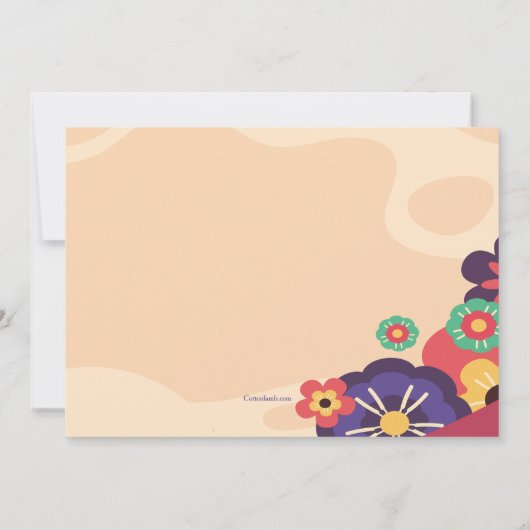 Invitation de Fiesta, danseuse folklorique mexicai (Dos)