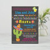 Invitation de fiesta de Fête de la mariée de (Debout devant)