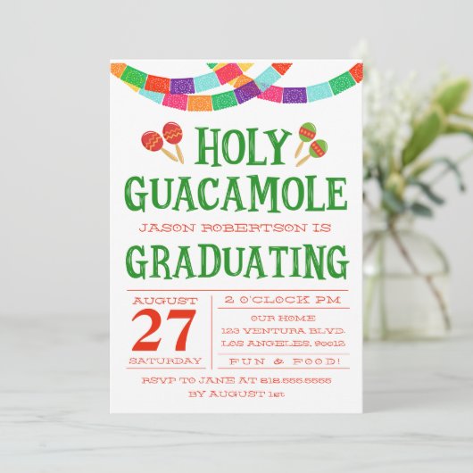 INVITATION DE FIESTA D'OBTENTION DU DIPLÔME (Debout devant)